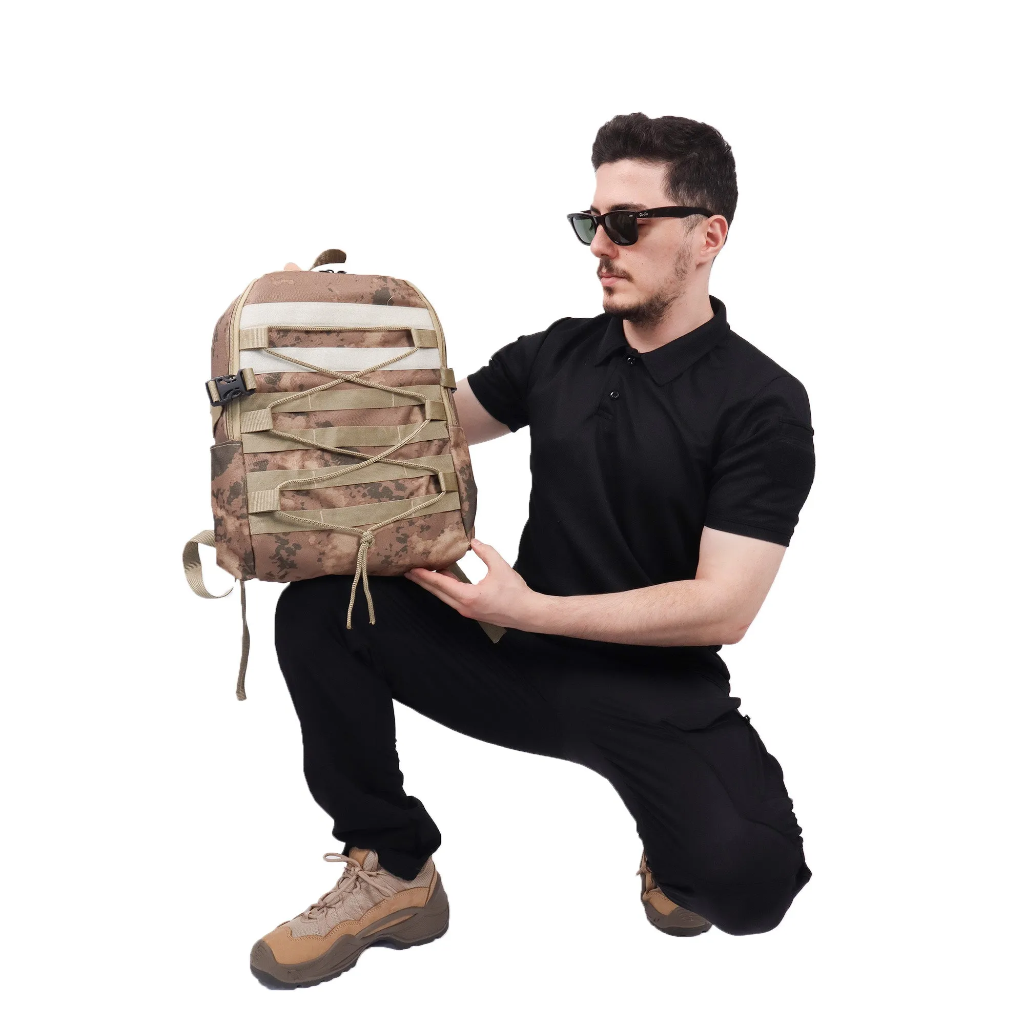 Deserton Camouflage Tactical ERA Model Daily Backpack - 25 Litre Bag