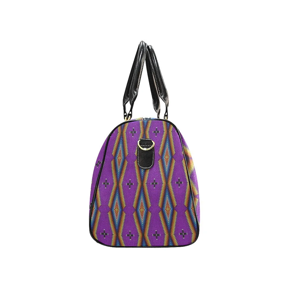 Diamond in the Bluff Purple Waterproof Travel Bag