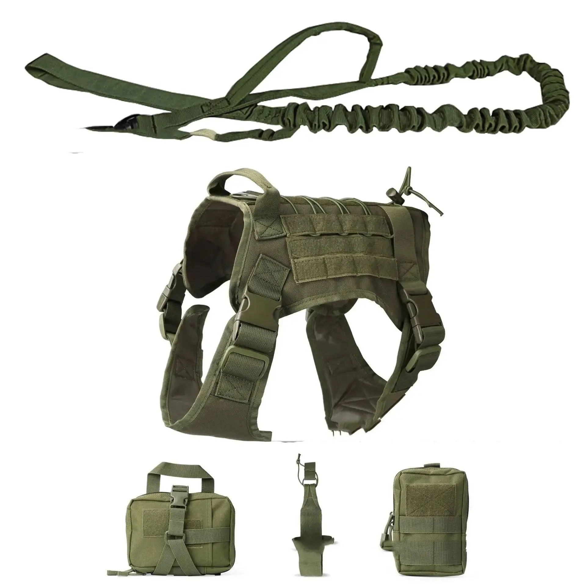 Dog Harness Five-Piece K9 Tactical Suit Perfect For A Belgian Malinois