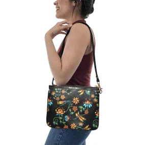 Dragon Lily Noir Small Shoulder Bag