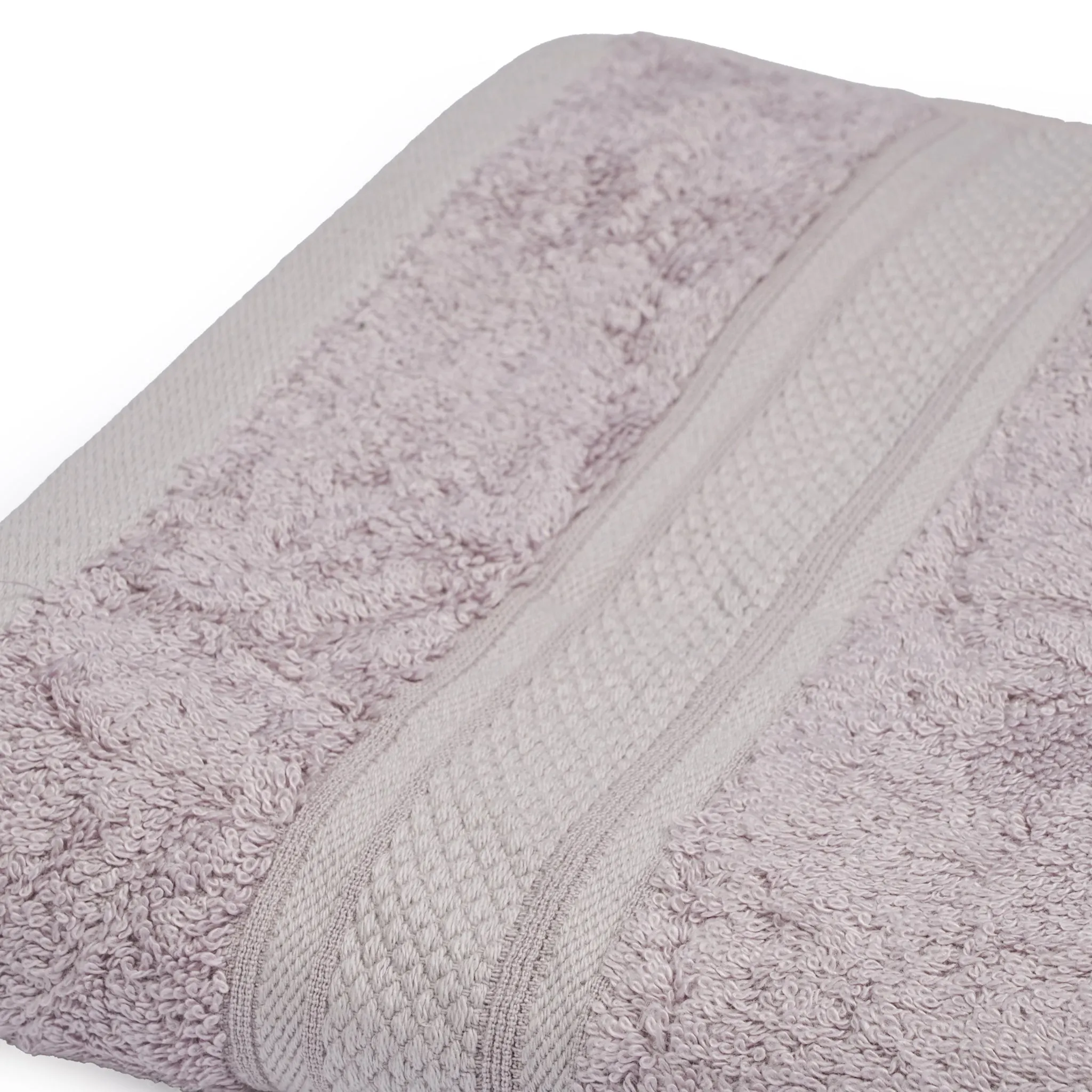 Dvaar Bamboo Cotton Bath Towels Eco-Friendly Grape Grey