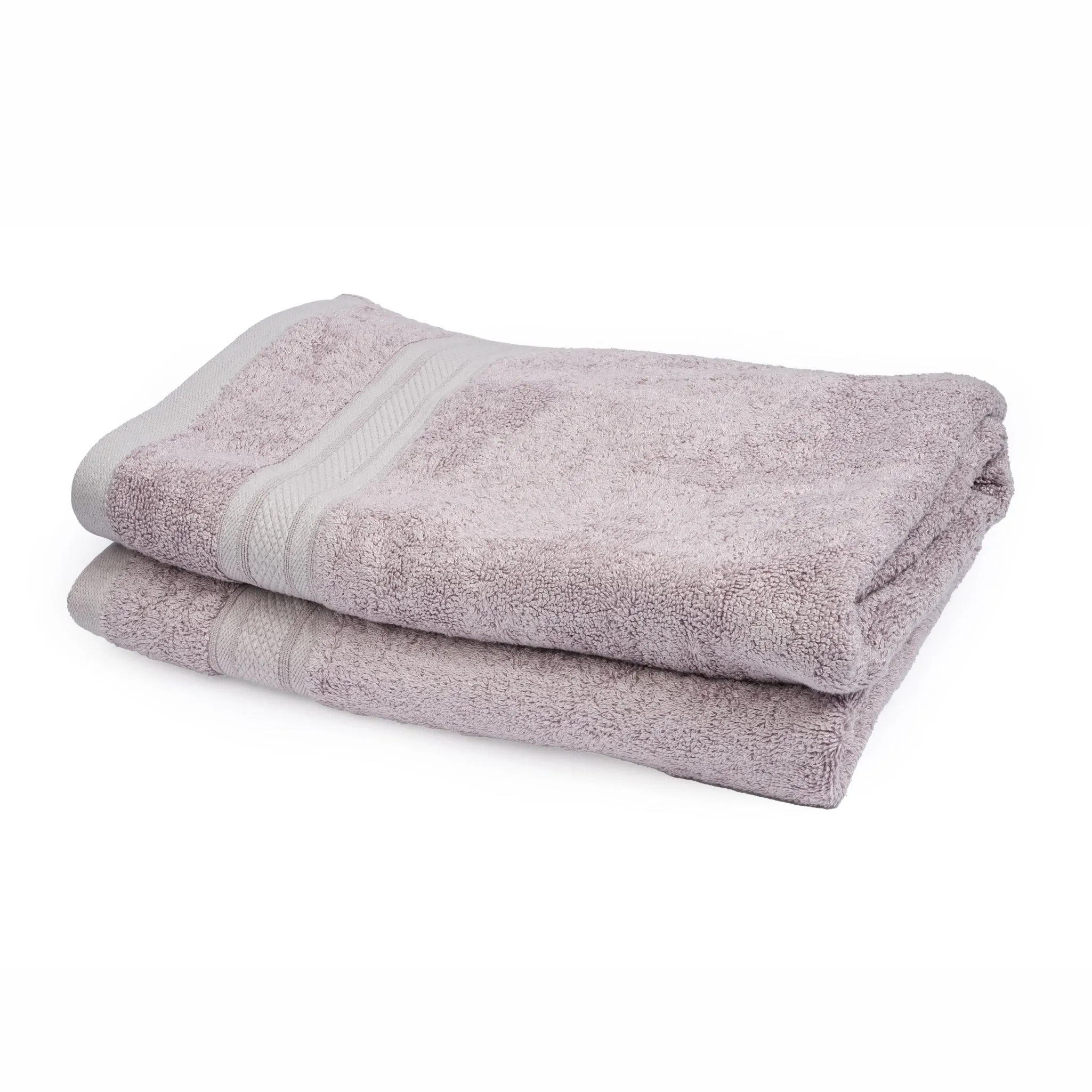 Dvaar Bamboo Cotton Bath Towels Eco-Friendly Grape Grey