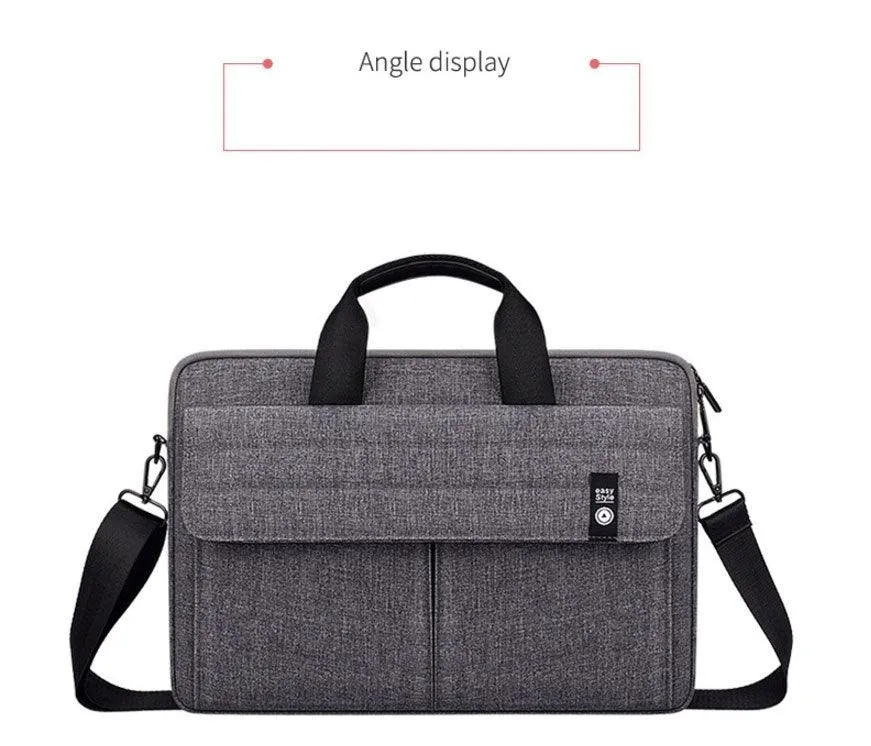 Easy Style Portable Business Laptop Bag-Grey