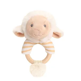 Eco-Friendly Baby Ring Rattle Lamb - Recycled Plastic