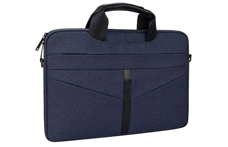 Executive Men's Zipper Designed Business Laptop Bag-NavyBlue