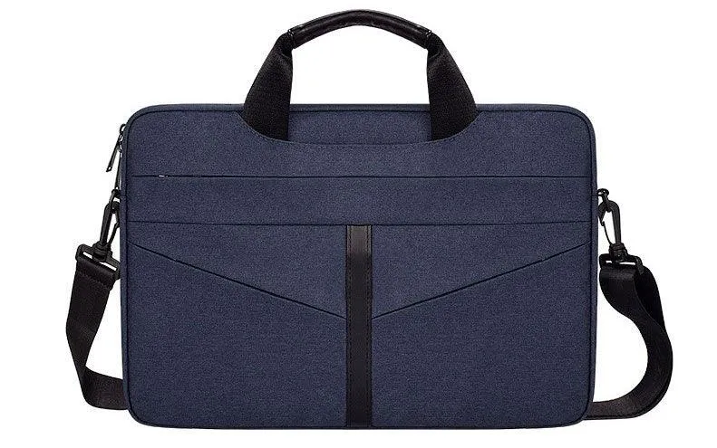 Executive Men's Zipper Designed Business Laptop Bag-NavyBlue