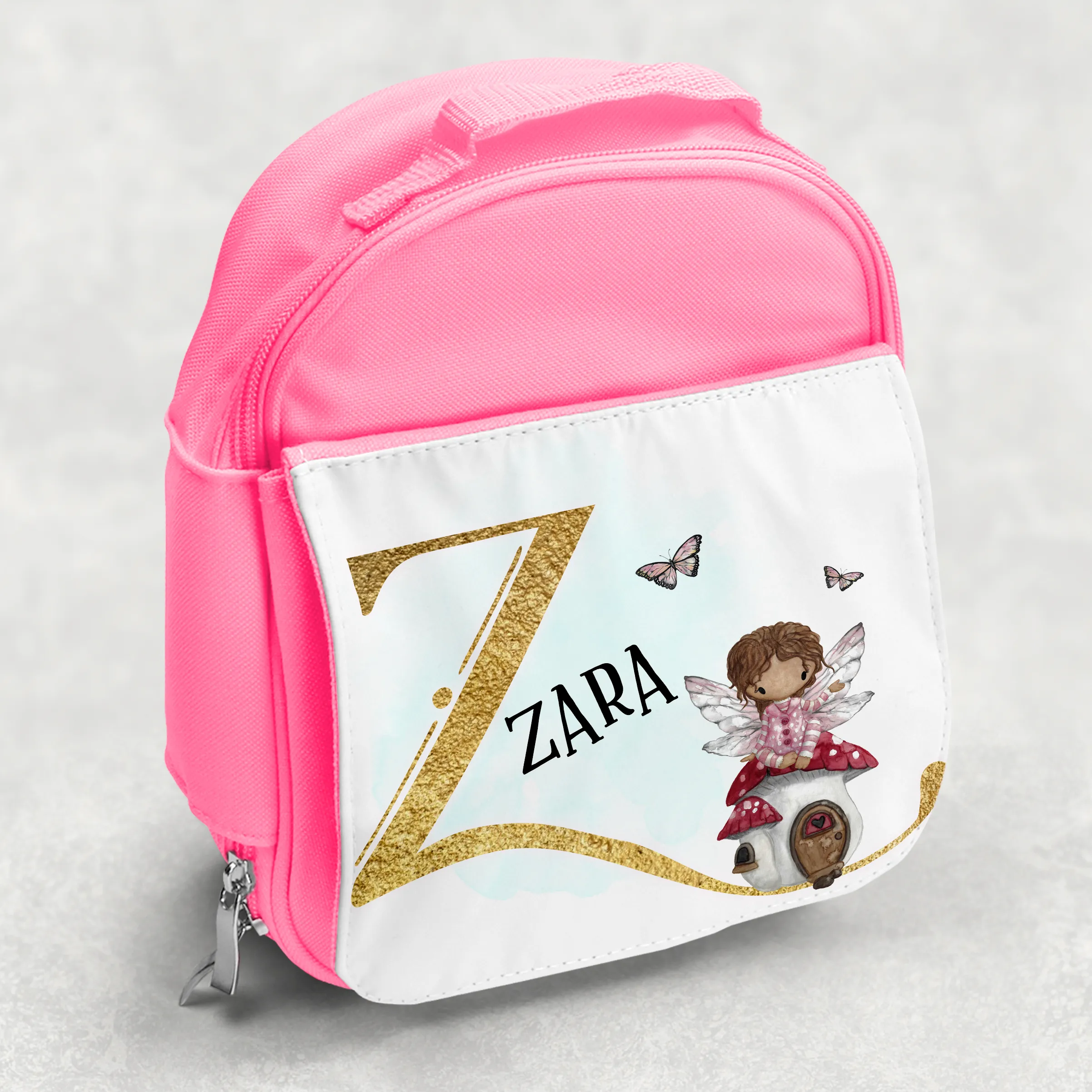 Fairy Alphabet Personalised Kids Insulated Lunch Bag