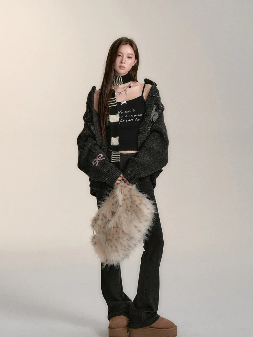 Faux Fur Shoulder Bag