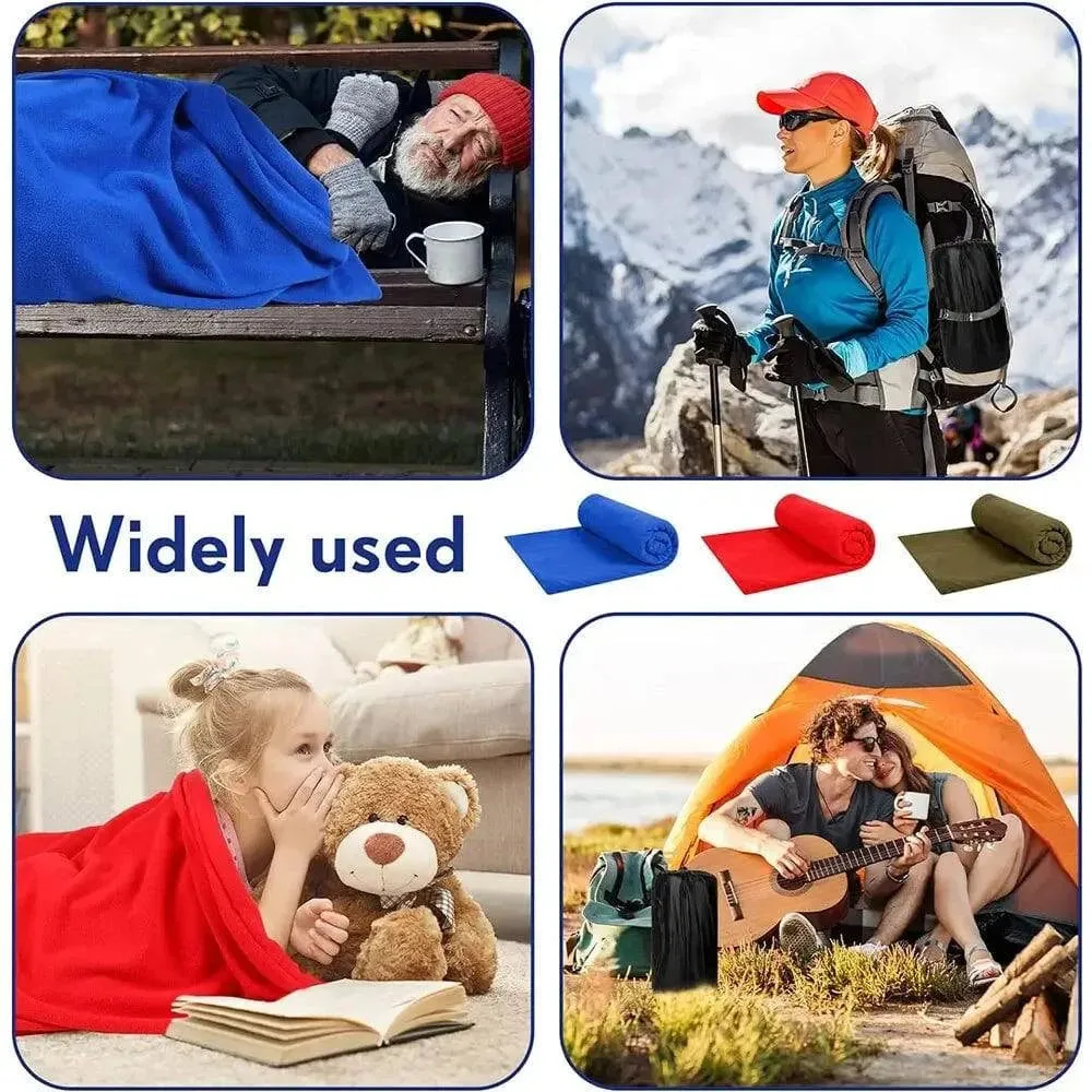 Fleece Sleeping Bag Portable Ultra-light Polar Travel Sheets for Adults Outdoor Camping Tent Bed Warm Sleeping Bag Liner