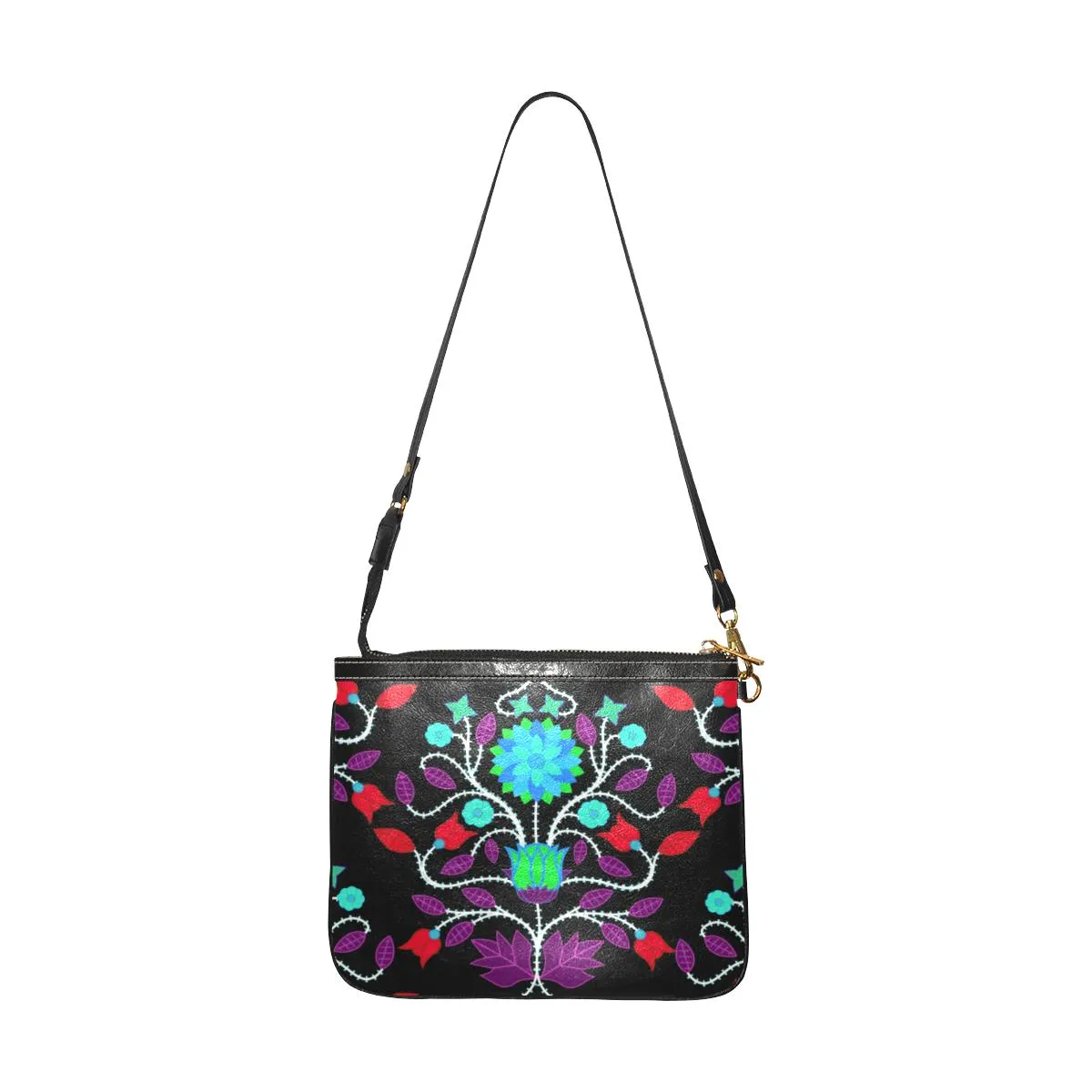 Floral Beadwork Four Clans Winter Small Shoulder Bag