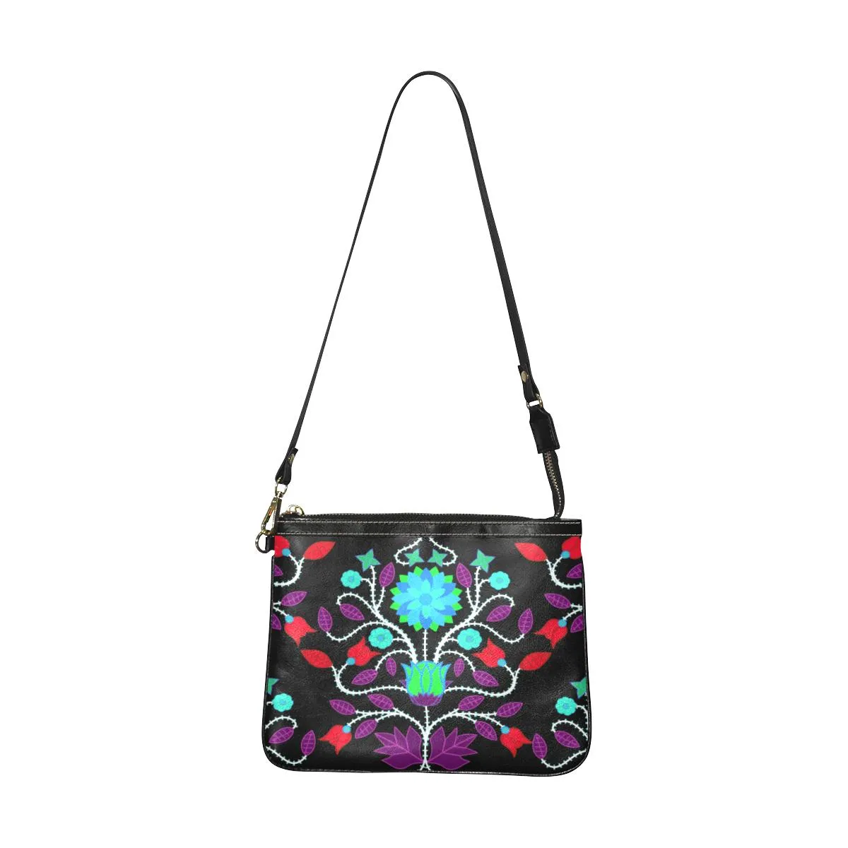 Floral Beadwork Four Clans Winter Small Shoulder Bag