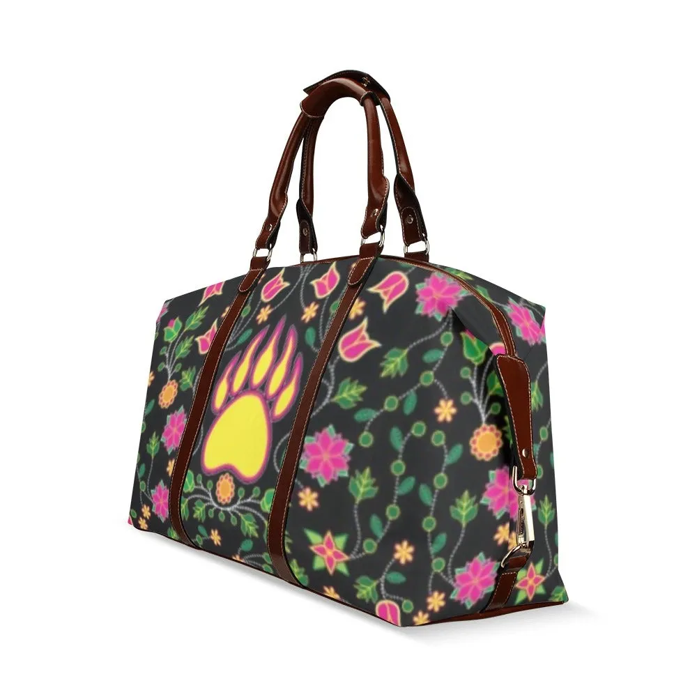 Floral Bearpaw Pink and Yellow Classic Travel Bag