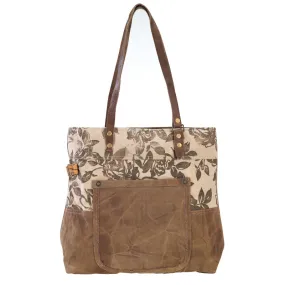 Floral Cinnamon Tote Bag