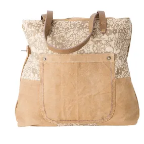 Floral Cream Tote Bag