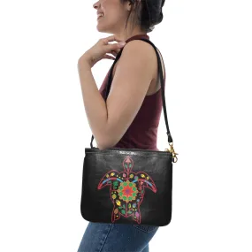 Floral Turtle Small Shoulder Bag