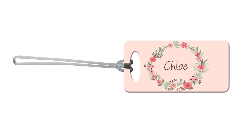 Flower Wreath Bag Tag