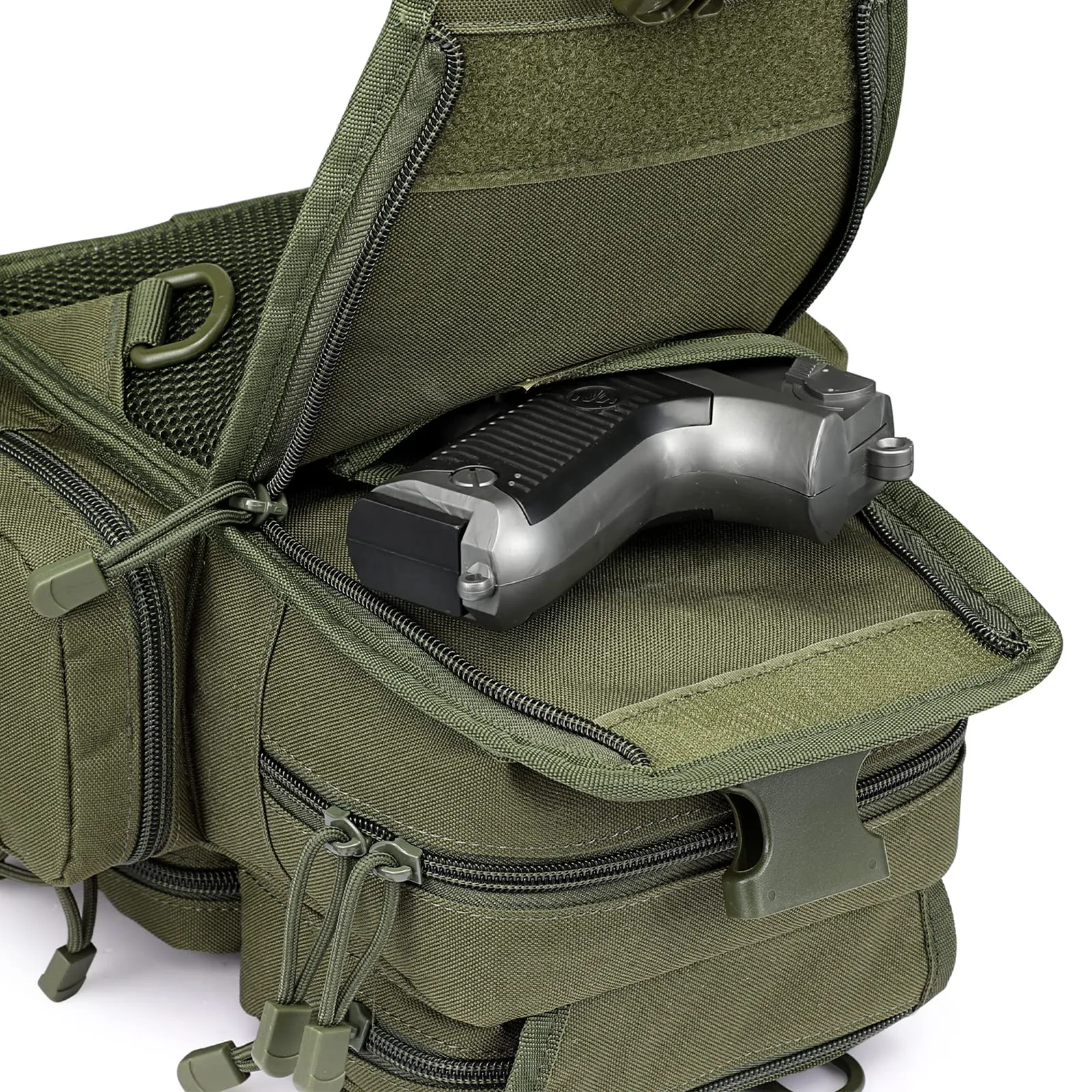 G4Free Tactical EDC Sling Bag Pack with Pistol Holster