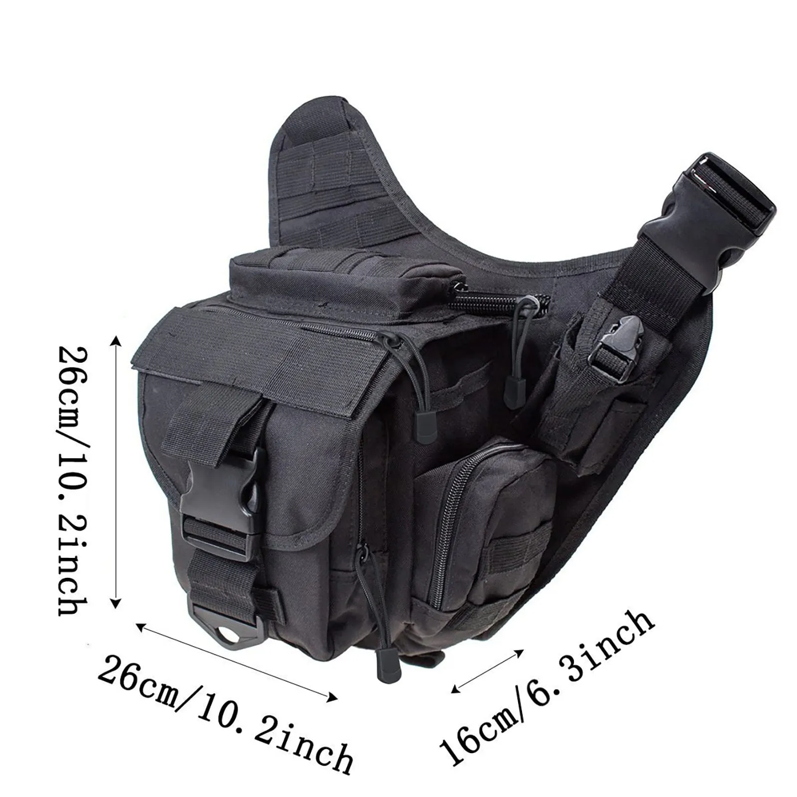 G4Free Tactical Messenger Fishing Tackle Side Bag