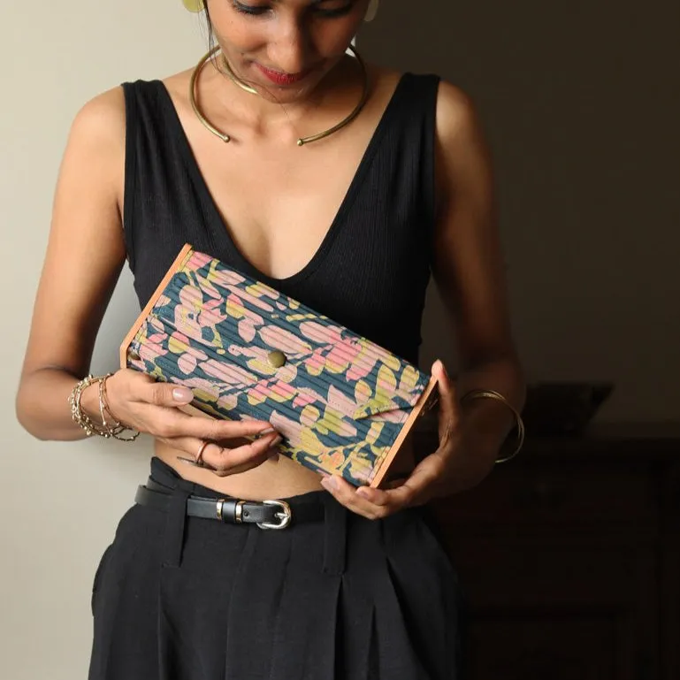 Gift For Her - Floral Blue Mini Clutch Gift Box