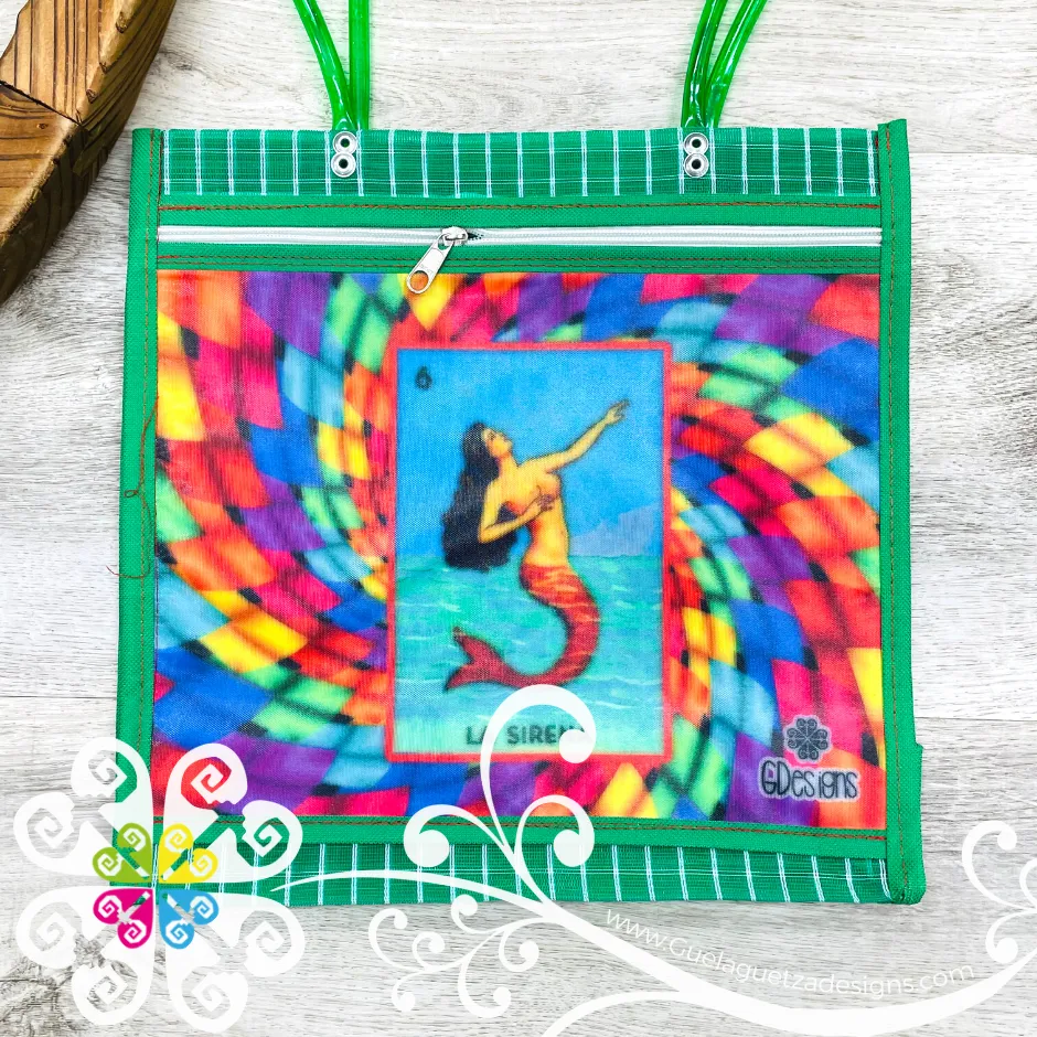 Green Squares Medium Loteria - Shopping Morral