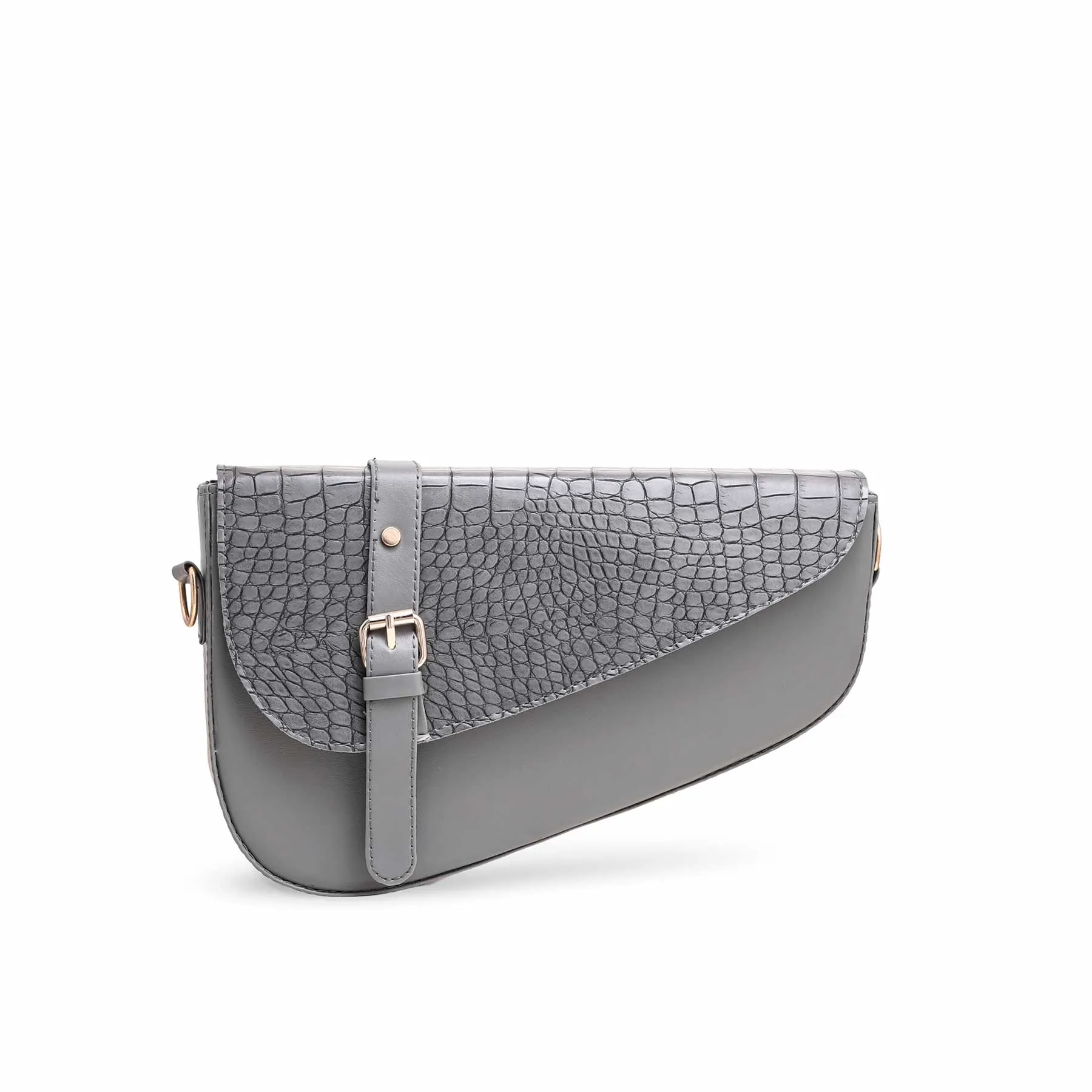 Grey Formal Shoulder Bag P56095