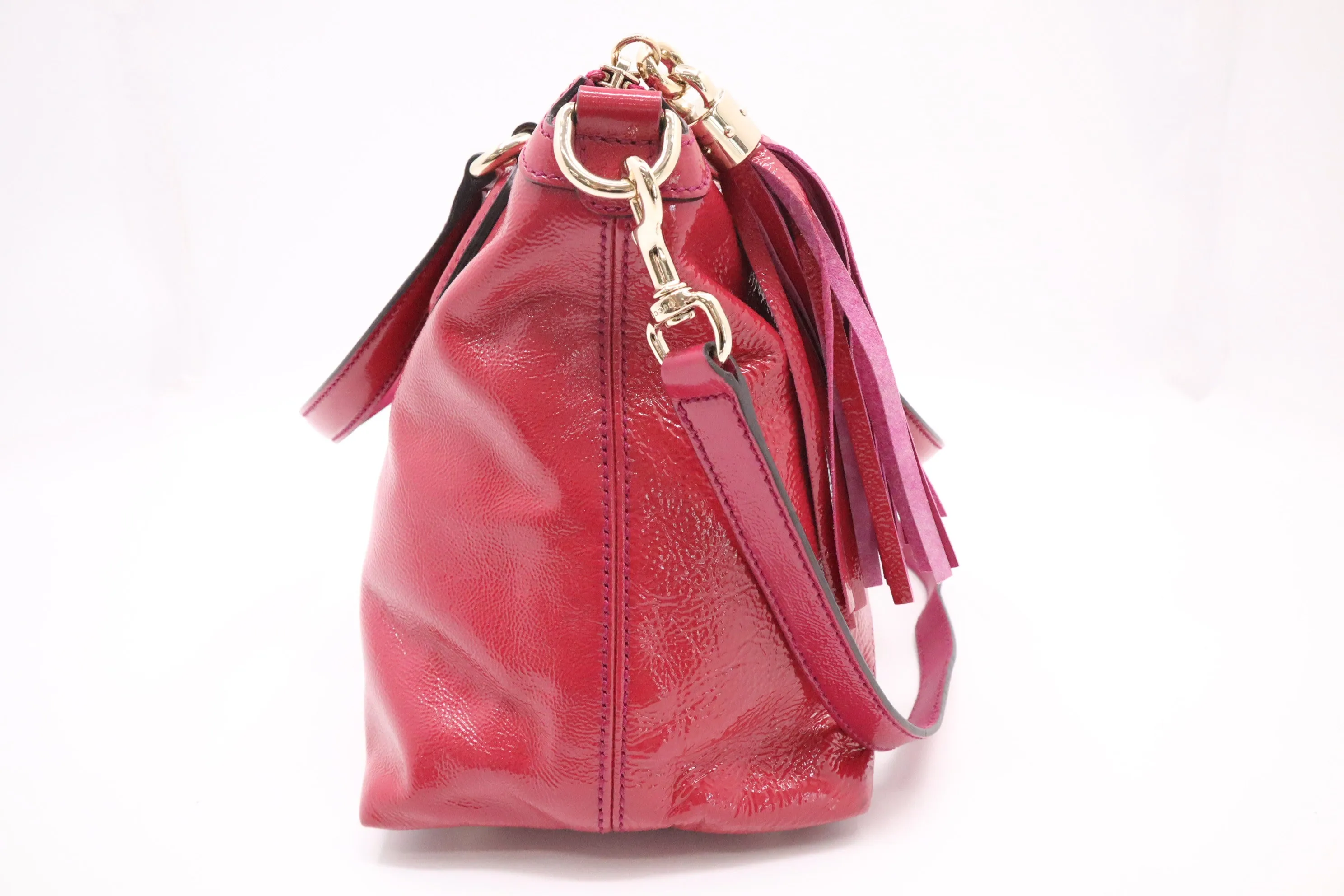 Gucci Soho 2-Way Bag in Pink Patent Leather