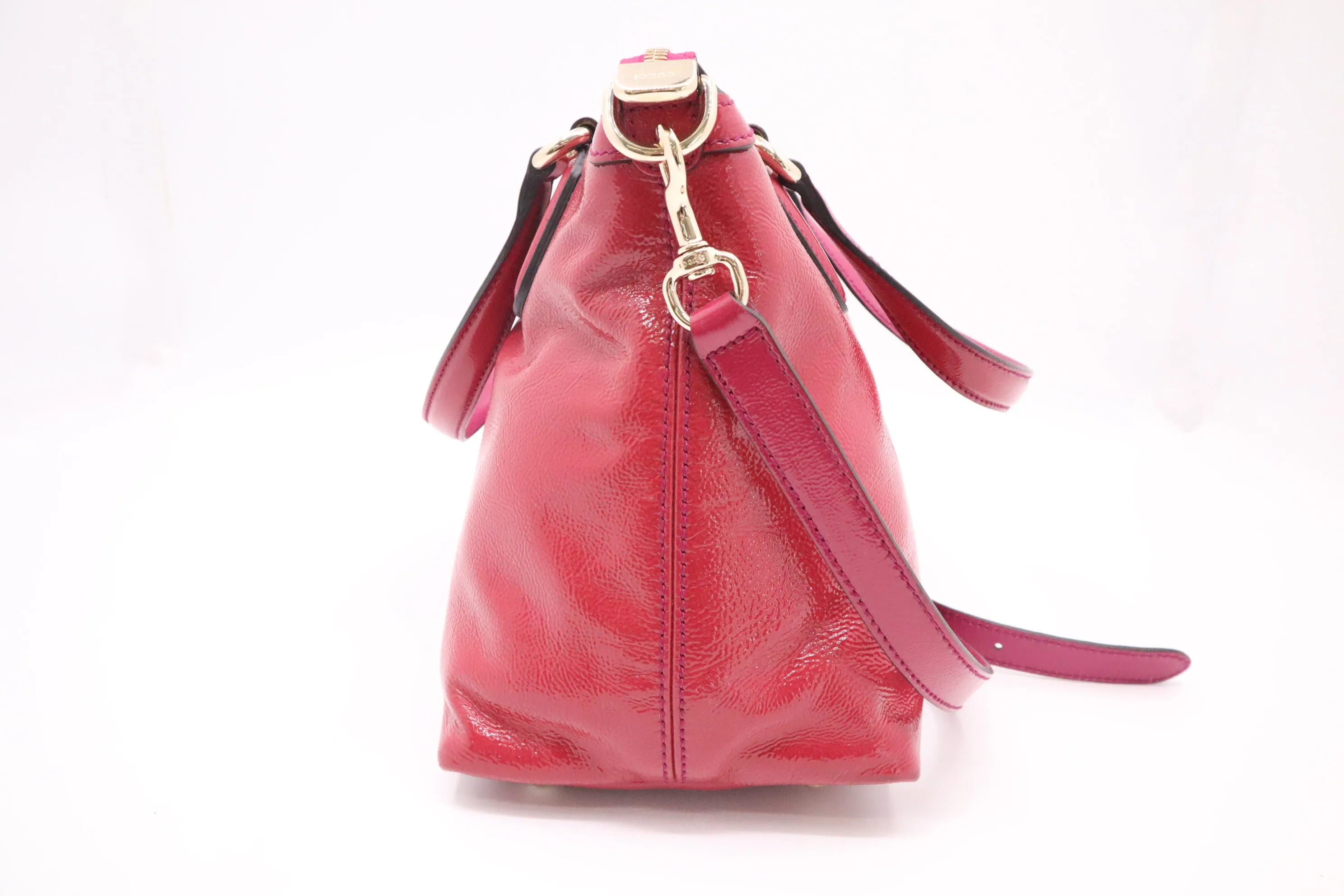 Gucci Soho 2-Way Bag in Pink Patent Leather