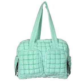 GZ-2646 Puffer Quilted Travel Bag Mint