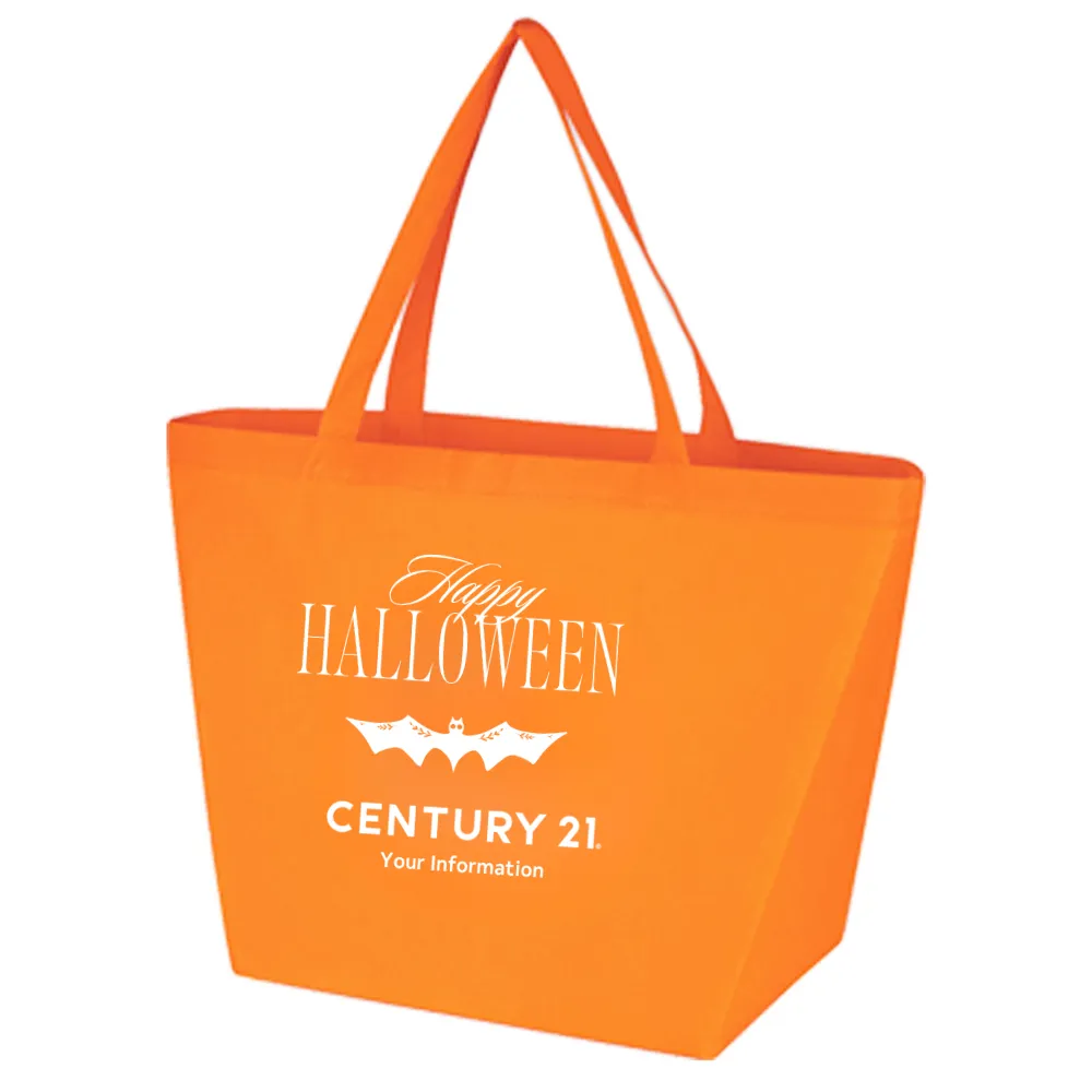 Halloween Orange 80gsm Tote Bag - Personalized