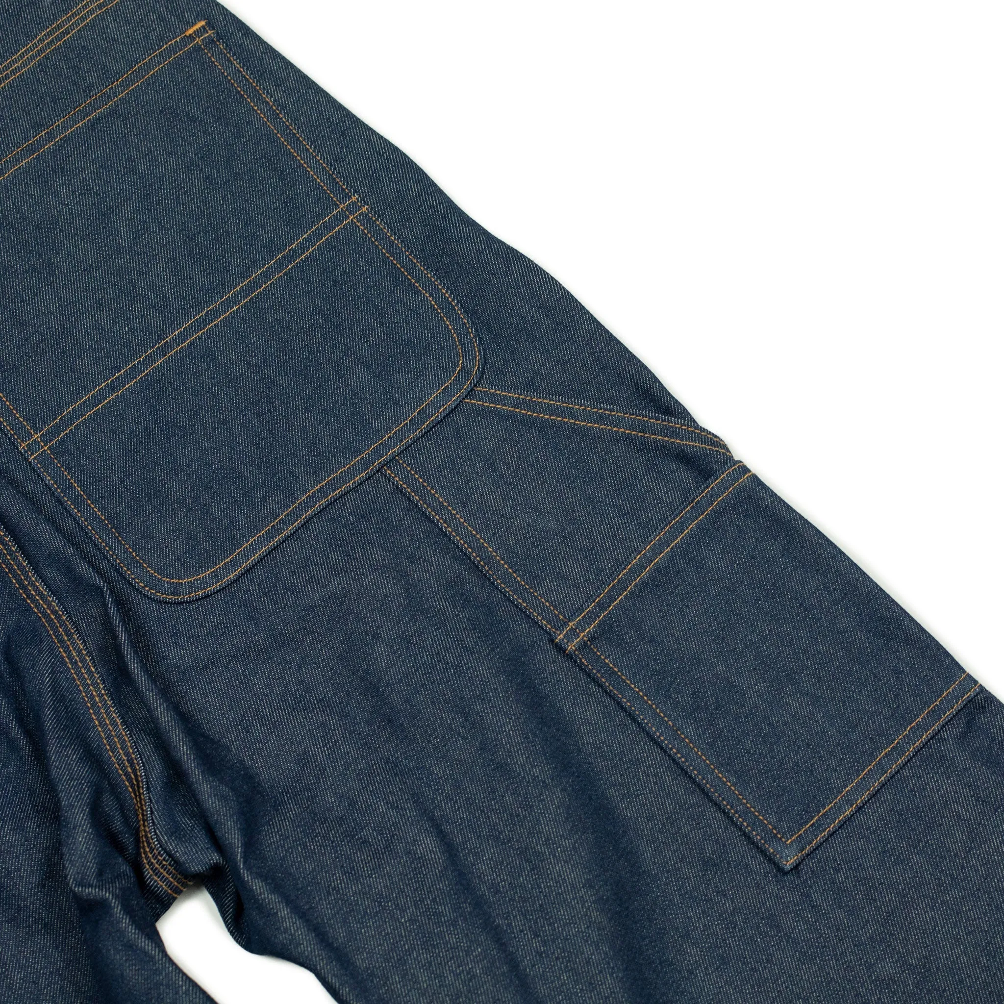 High rise painter pants in 13oz indigo denim