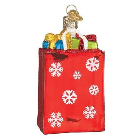 Holiday Shopping Bag Ornament Old World Christmas Ornament 32396