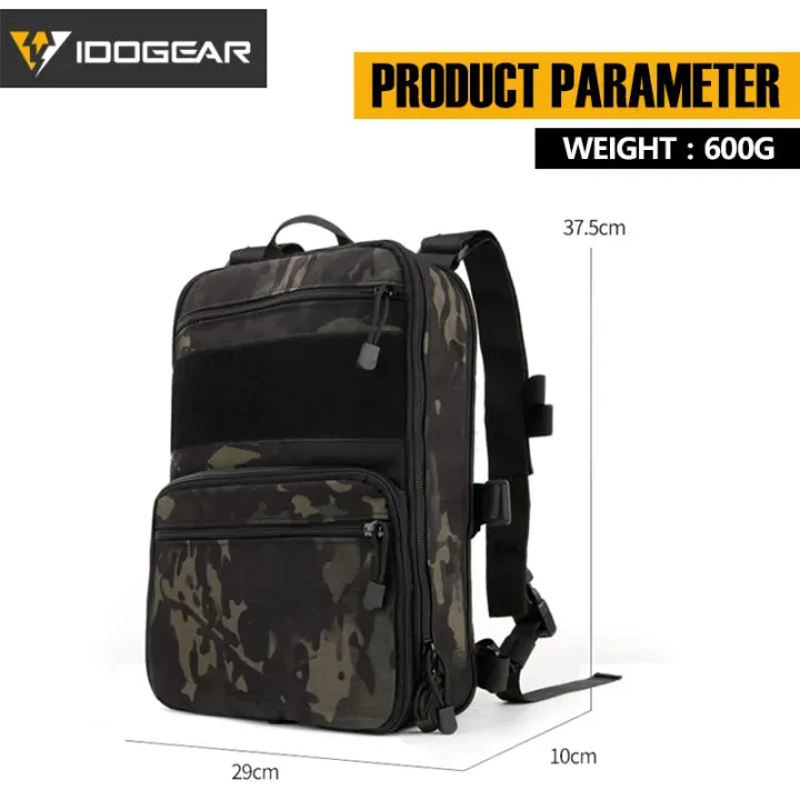 IDOGEAR 410 Flatpack Tactical Backpack Multi-purposed Rucksack tactical Utility MOLLE Bag 3562