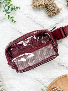 IN STOCK Clear Bag - Wine | Women's Crossbody Bag