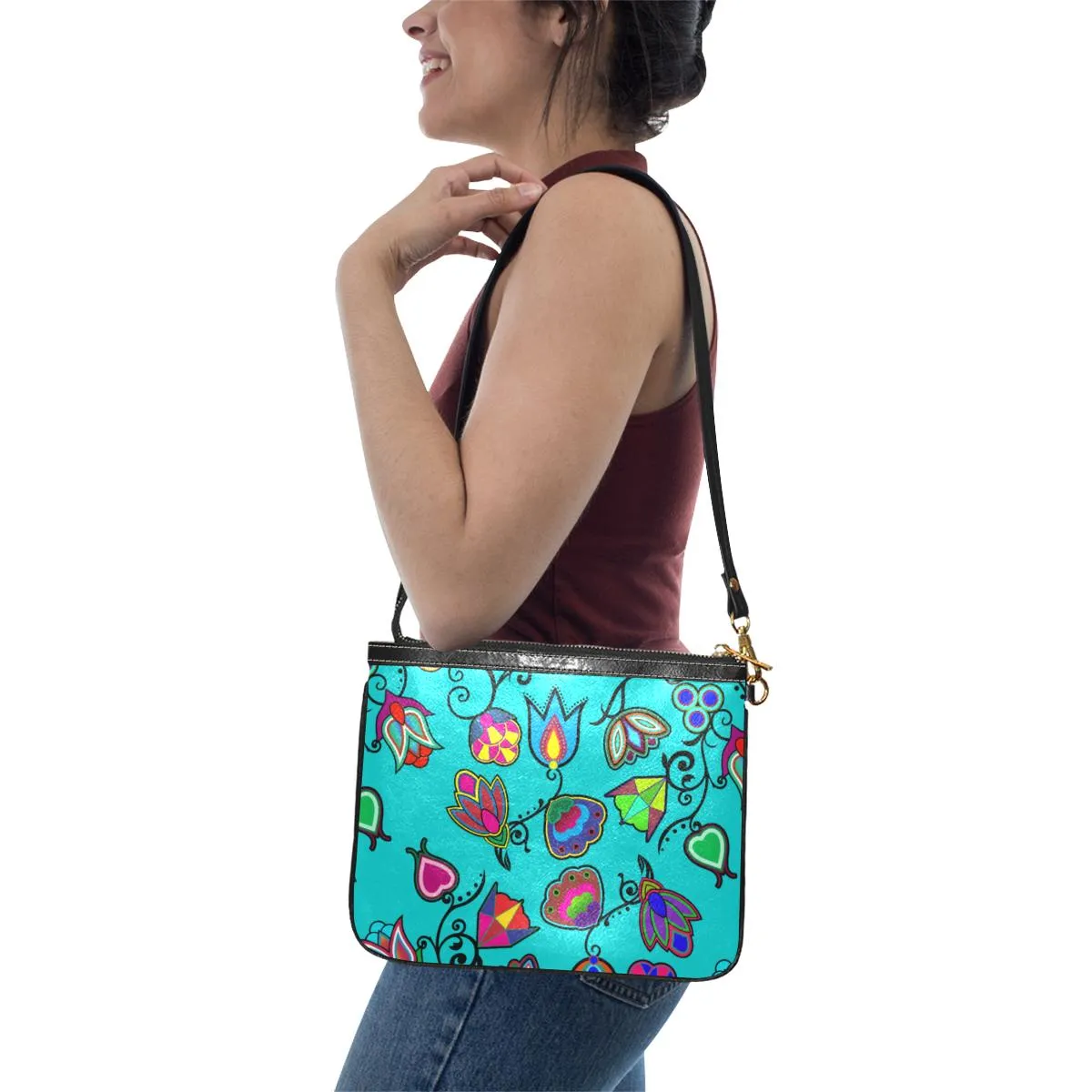 Indigenous Paisley Sky Small Shoulder Bag