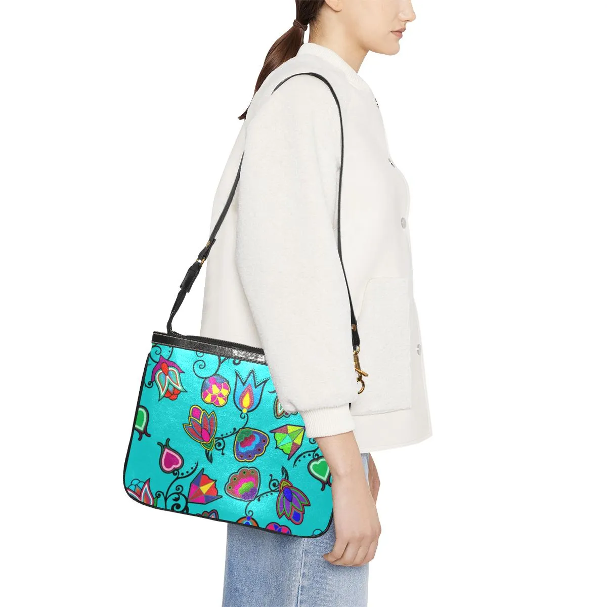 Indigenous Paisley Sky Small Shoulder Bag