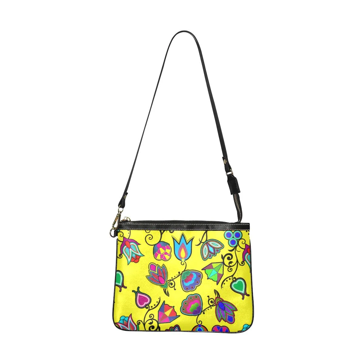 Indigenous Paisley Yellow Small Shoulder Bag