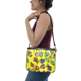 Indigenous Paisley Yellow Small Shoulder Bag