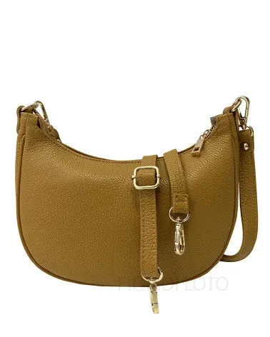 Italian Leather Natural Shoulder Bag