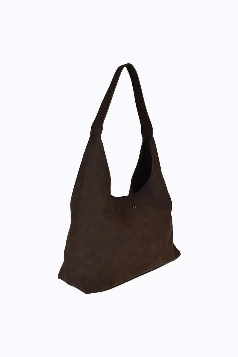 Jami - Chocolate Faux Suede