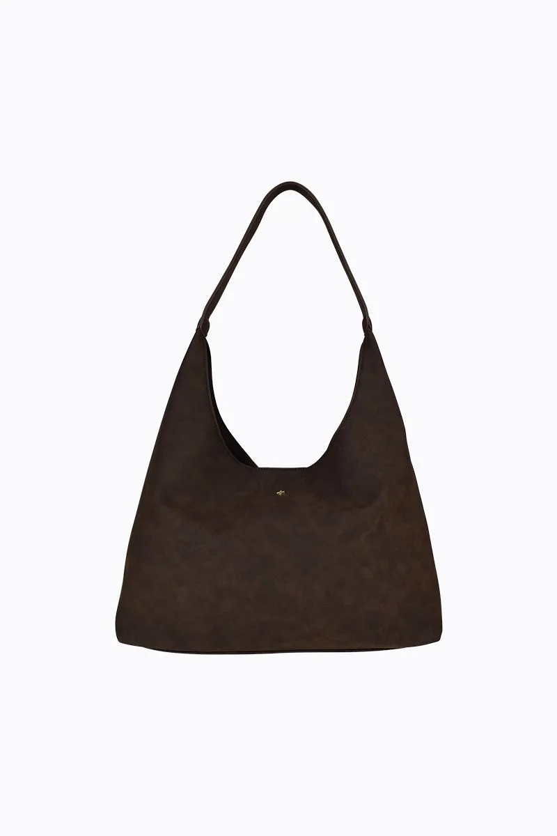 Jami - Chocolate Faux Suede