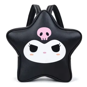 Japanese Cute Creative Five-Pointed Star Large Capacity Pu Backpack Y2g Sweet Hot Girl Style Clow M Backpack