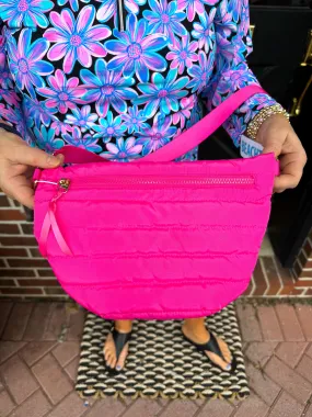 Jolie Puffer Belt Bag Hot Pink