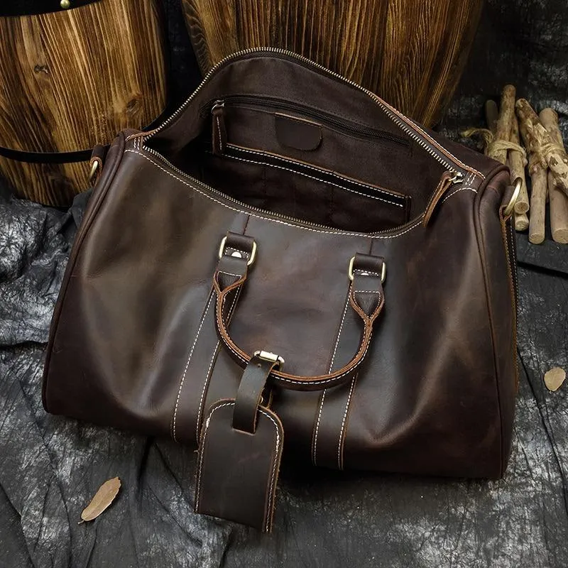 Jonathan Medium Cow Leather Duffel Bag