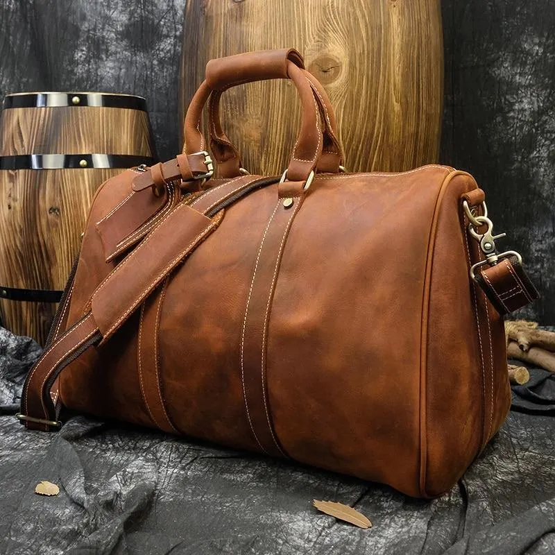 Jonathan Medium Cow Leather Duffel Bag