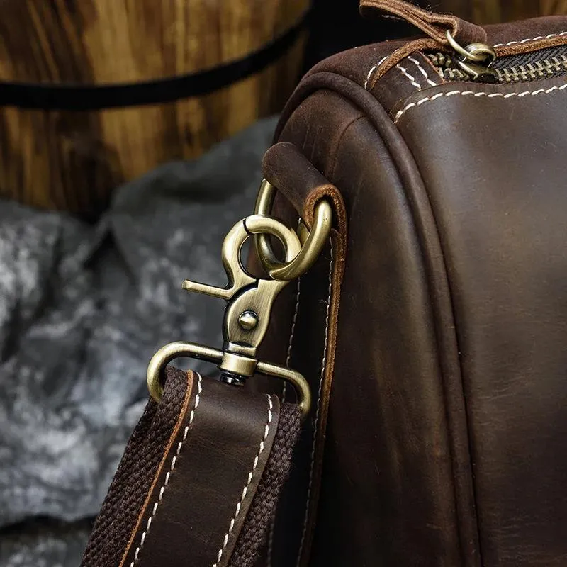 Jonathan Medium Cow Leather Duffel Bag