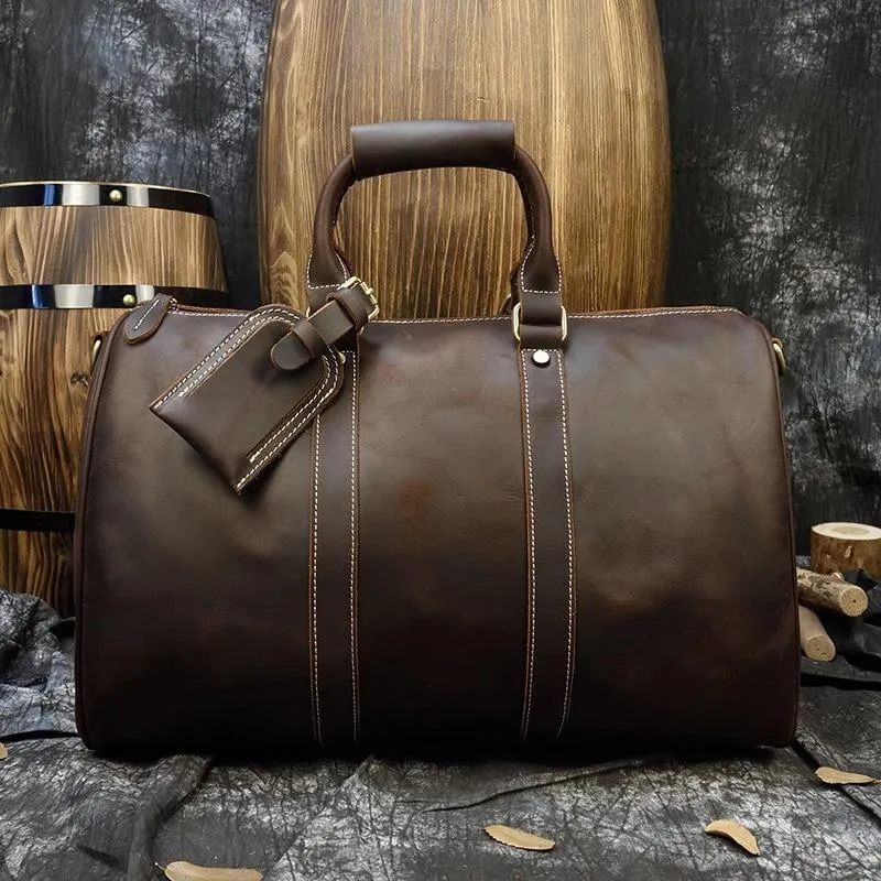 Jonathan Medium Cow Leather Duffel Bag