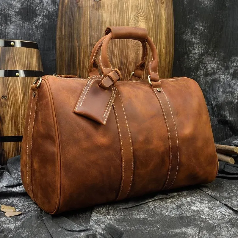 Jonathan Medium Cow Leather Duffel Bag