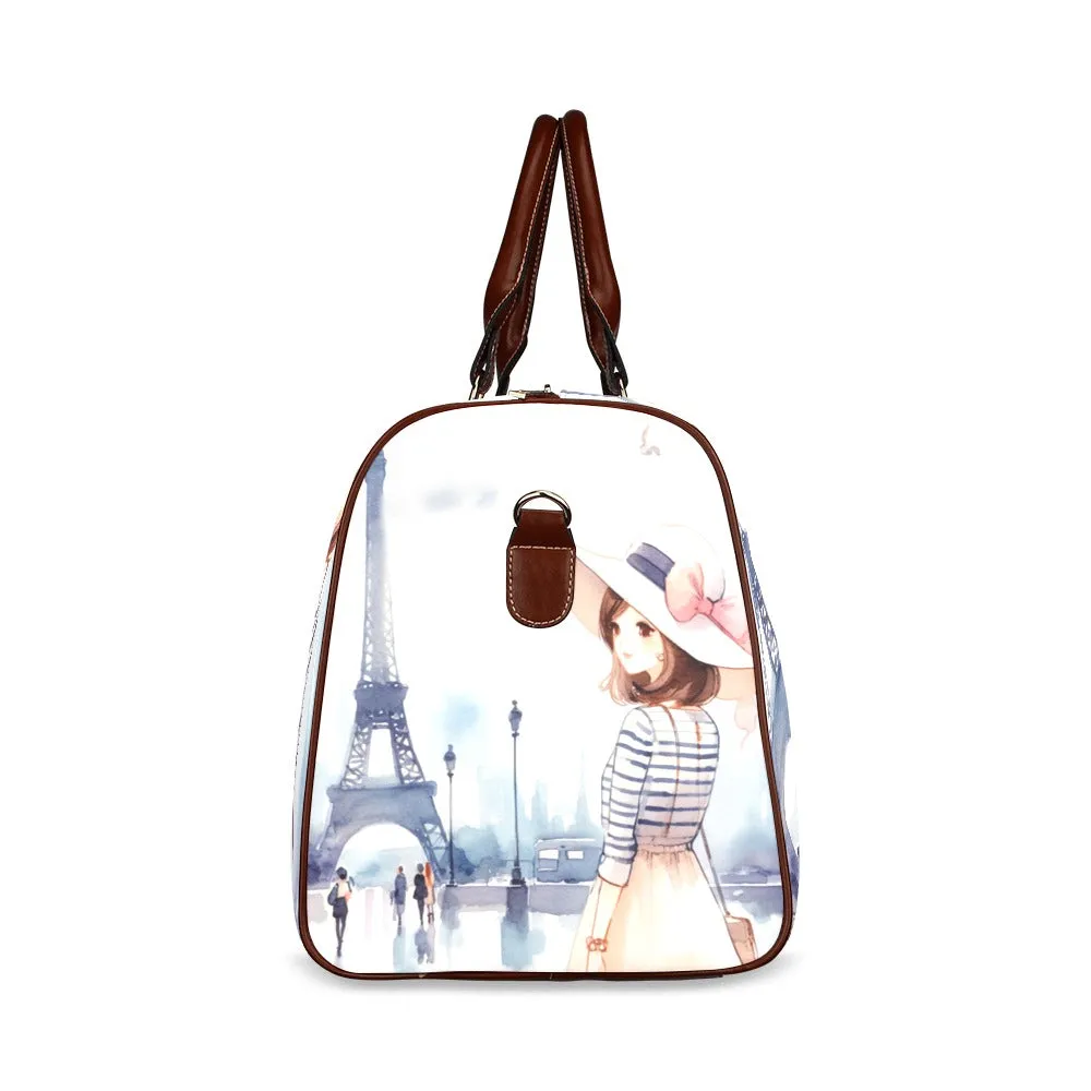 Just a Girl Who Loves Travelling Girl 5 Waterproof Travel Bag/Small (Model 1639)