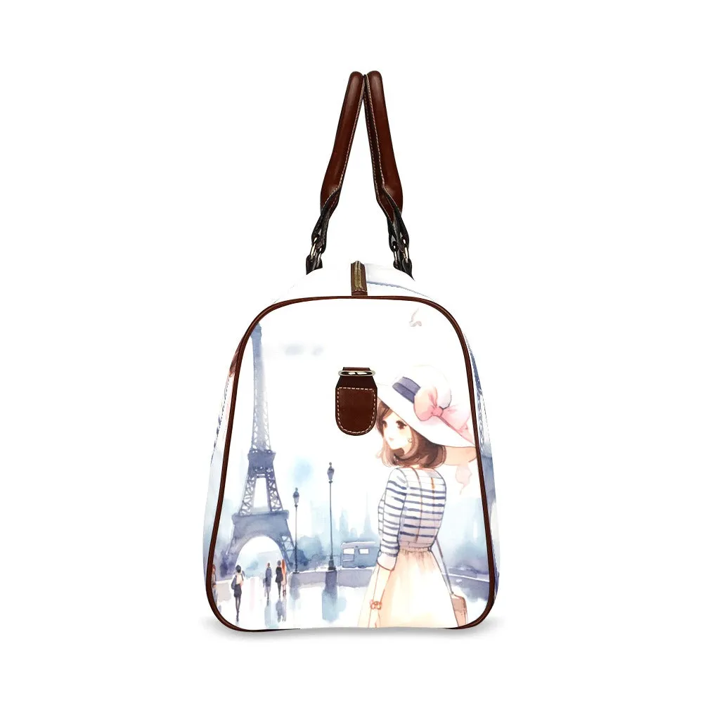 Just a Girl Who Loves Travelling Girl 5 Waterproof Travel Bag/Small (Model 1639)