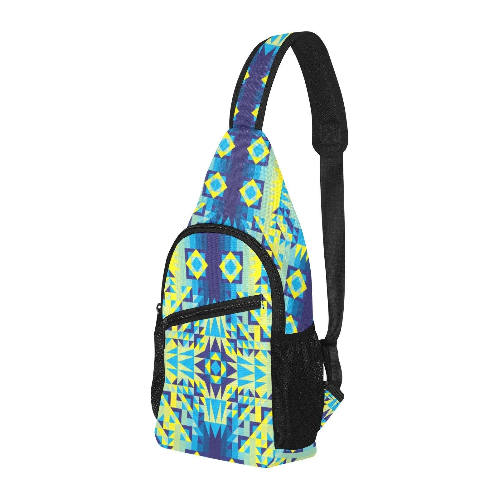 Kaleidoscope Jaune Bleu Chest Bag